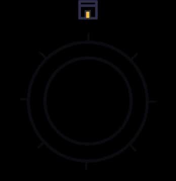 Compass showing Qibla direction